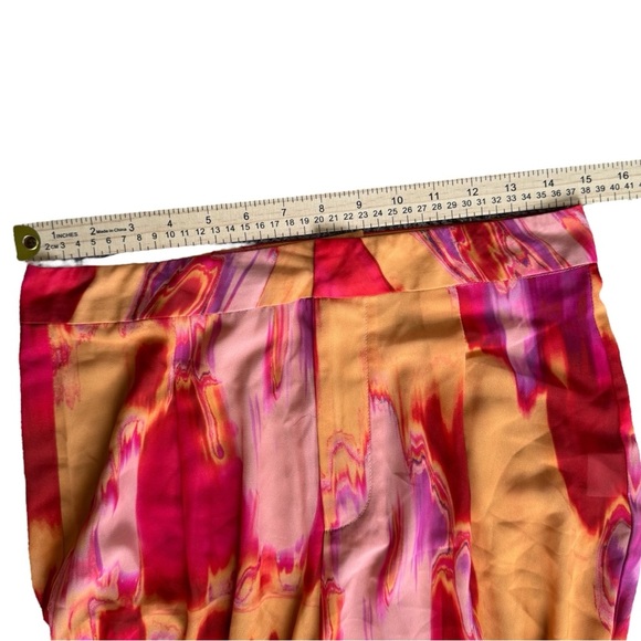 Tiger Mist Vibrant Multicolor Wide Leg Pants with Slits - Picture 6 of 9